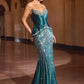 Ladivine CD697 Mermaid Evening Gown Strapless Sweetheart