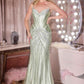 Ladivine CD697 Mermaid Evening Gown Strapless Sweetheart