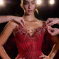 Ladivine CD715 Red Carpet Glamour Fitted Mermaid Gown