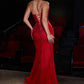 Ladivine CD715 Red Carpet Glamour Fitted Mermaid Gown