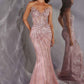 Vestido de sirena ajustado de gala Ladivine CD715