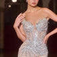Vestido de noche largo sin tirantes Ladivine CD715 Red Carpet Glamour