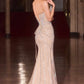 Vestido de noche largo sin tirantes Ladivine CD715 Red Carpet Glamour