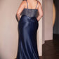 Ladivine CD752C Dress Fitted Satin Embellished Plus Size Gown