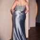 Ladivine CD752C Dress Fitted Satin Embellished Plus Size Gown
