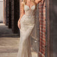 Ladivine CD759 Embellished Fit & Flare Prom Dress
