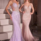 Ladivine CD759 Embellished Fit & Flare Prom Dress