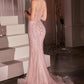 Ladivine CD759 Embellished Fit & Flare Prom Dress