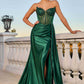 Ladivine CD773 Dress Strapless Crystal Satin Gown