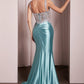Ladivine CD775 Dress Fitted Satin & Lace Gown