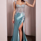Ladivine CD775 Dress Fitted Satin & Lace Gown