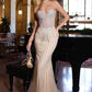 Ladivine CD794 Dress Strapless Sweetheart Crystal Fitted Gown