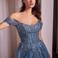 Ladivine CD799 Long Off The Shoulder A-Line Ball Gown