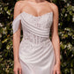 REBAJAS - Vestido de novia Ladivine CD804W de encaje y satén corte entallado y con vuelo (Talla 16)