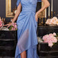 Ladivine CD878 Floor Length Off the Shoulder Glitter Gown