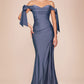 Cinderella Divine CD943C Long Fitted Stretch Jersey Formal Dress Off Shoulder