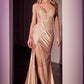 Ladivine CDS521 Dress Strapless Lace & Stretch Satin Gown