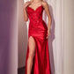 Ladivine CDS521 Dress Strapless Lace & Stretch Satin Gown