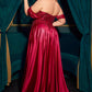 Ladivine CDS525 Dress Off The Shoulder Lace & Satin A-Line Prom Gown