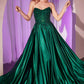 Ladivine CDS525 Dress Off The Shoulder Lace & Satin A-Line Prom Gown