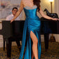 Ladivine CDS526 Dress Micro Crystal Strapless Satin Gown