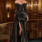 Ladivine CDS549 Vestido Ajustado de Madrina Escote Bardot