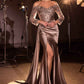 Ladivine CDS549 Vestido Ajustado de Madrina Escote Bardot
