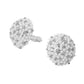 Beaded Pearl Rhinestone Embellished Dome Clip On Earrings