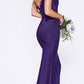 Cinderella Divine CF158 Off Shoulder Floor Length Evening Gown Applique Bodice