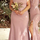 Cinderella Divine CF158 Off Shoulder Floor Length Evening Gown Applique Bodice