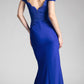 Cinderella Divine CF158 Off Shoulder Floor Length Evening Gown Applique Bodice