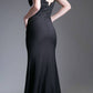 Cinderella Divine CF158 Off Shoulder Floor Length Evening Gown Applique Bodice