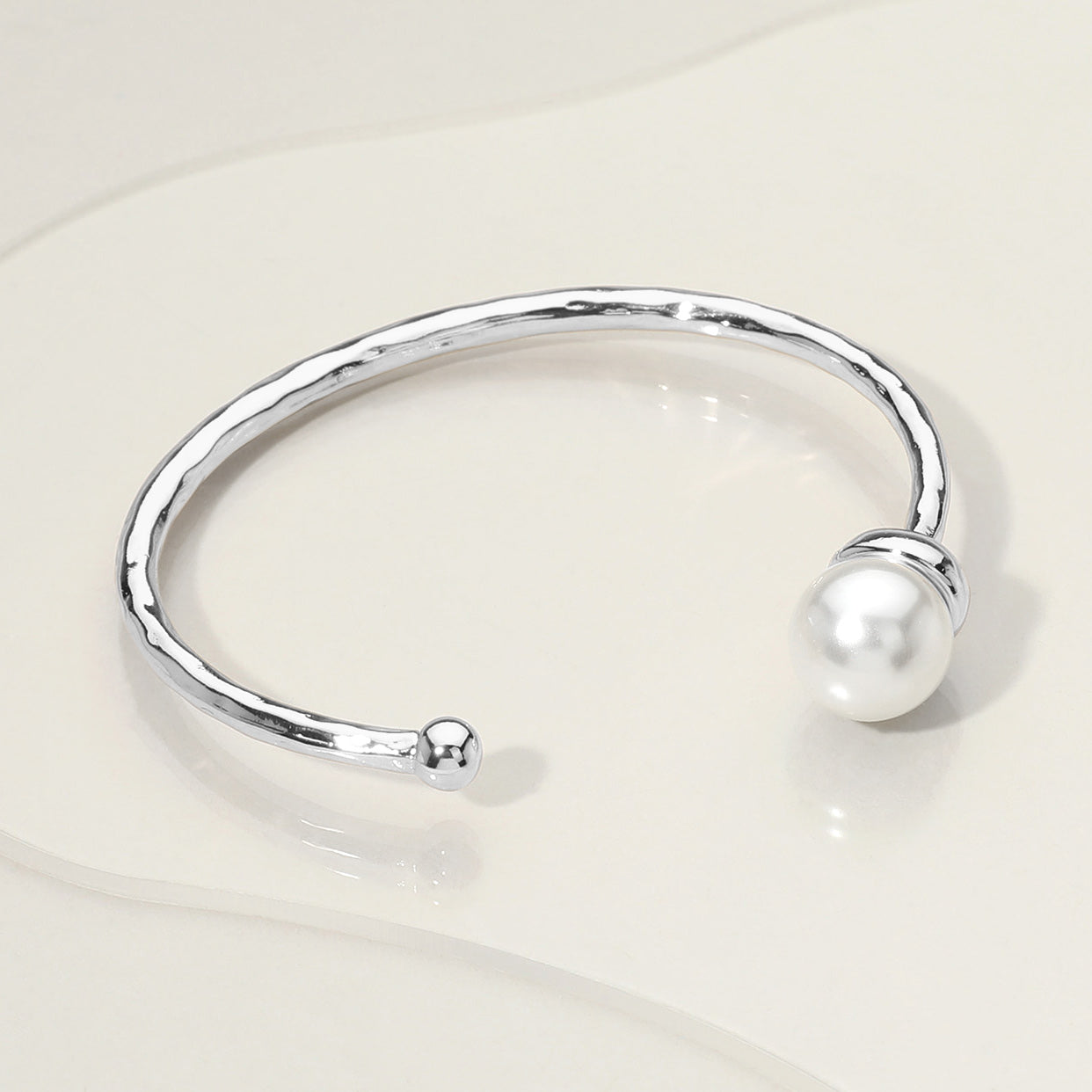 Pearl Tip Cuff Bracelet
