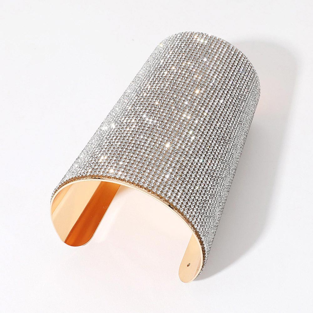 Brazalete Ancho Pavé de Pedrería