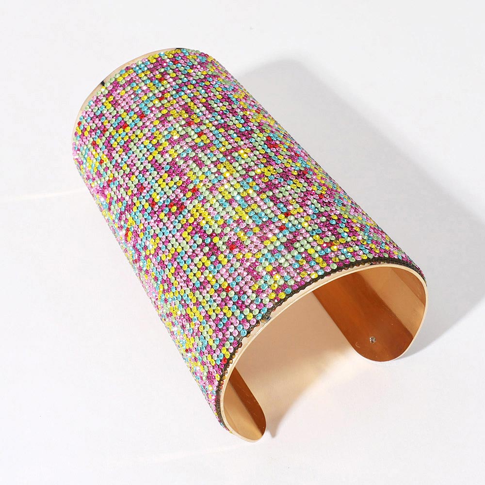 Brazalete Ancho Pavé de Pedrería