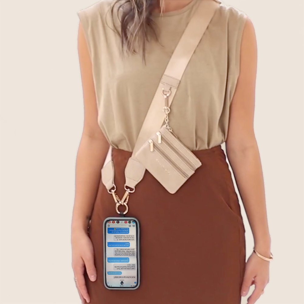 Clip & Go Strap with Pouch - Neutral Collection