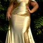 Cinderella Divine CH163C Strapless Off the Shoulder Fitted Gown
