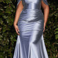Cinderella Divine CH163C Strapless Off the Shoulder Fitted Gown