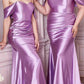 Cinderella Divine CH163C Strapless Off the Shoulder Fitted Gown