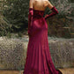Cinderella Divine CH176 Vintage Velvet Hollywood Strapless Fitted Gown