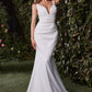 Ladivine CH378W FItted Neoprene Fit and Flare Wedding Dress