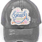 C.C DISTRESSED BEACH PLEASE PATCH PONYCAP