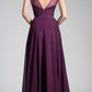 Cinderella Divine CJ251 Long A-Line Chiffon Dress Illusion Neckline