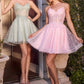 Vestido acampanado Ladivine CJ419 para mujer con aplique de encaje