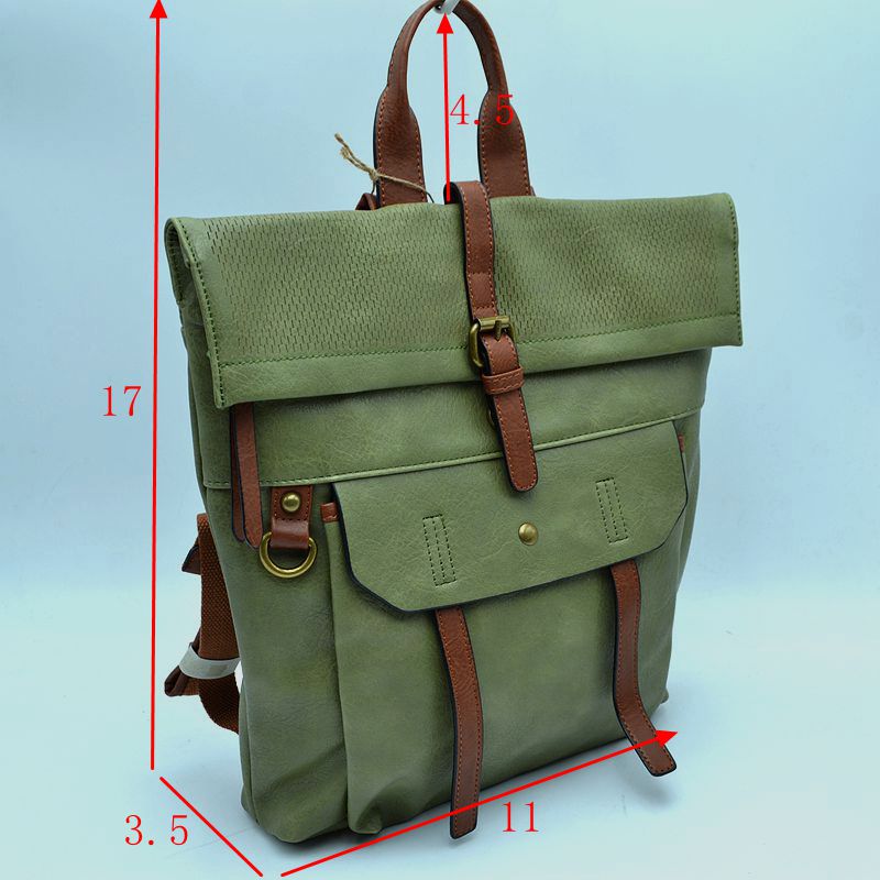 Long Lasting Vintage Leather Backpack Laptop Messenger Bag