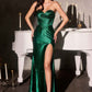 Vestido ajustado brillante Ladivine CK918 Glamour con corpiño deshuesado tipo corazón