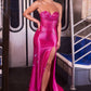 Vestido ajustado brillante Ladivine CK918 Glamour con corpiño deshuesado tipo corazón
