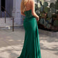 Ladivine CM369 Dress Strapless Stretch Taffeta Fitted Gown