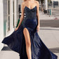 Ladivine CM369 Dress Strapless Stretch Taffeta Fitted Gown