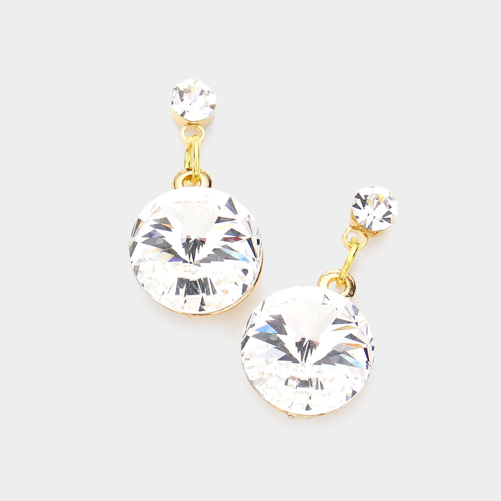Genuine Crystal Drop Earrings